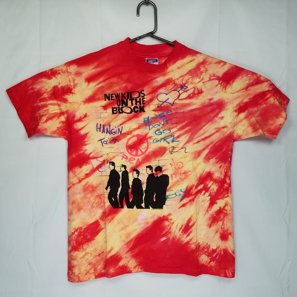 1989 New Kids on the Block Hangin Tough Tye Dye